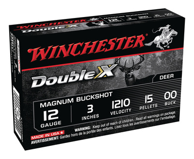 Double X Magnum Buckshot Copper Plated Buffered 12 Gauge 3 Inch 1210 FPS 15 Pellets 00 Buck