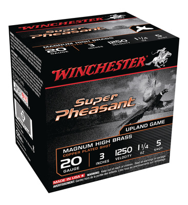 Super-X Pheasant 20 Gauge 3 Inch 1250 1.25 Ounce 5 Shot
