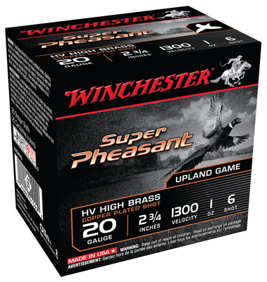 Super-X Pheasant 20 Gauge 2.75 Inch 1300 FPS 1 Ounce 6 Shot