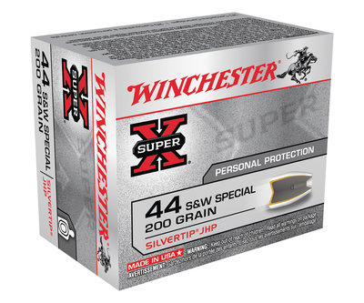 Super-X Handgun .44 S&W Special 200 Grain Silvertip Hollow Point
