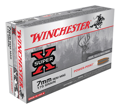 Super-X 7mm Remington Magnum 175 Grain Power-Point