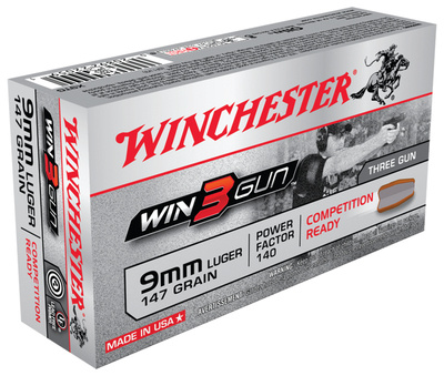 Win3Gun 9mm 147 Grain 3-Gun