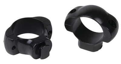 Rotary Dovetail Steel Rings 1 Inch Extra High Black
