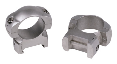 Grand Slam Steel Top Mount Rings 1 Inch Medium Silver