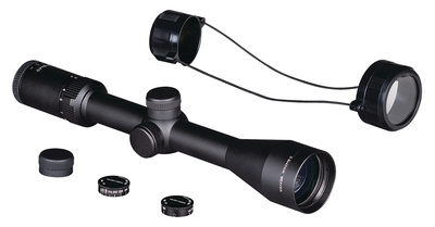 Kaspa Rimfire Scope 3-9x40mm Dual-X Reticle Matte Black With Turret Dials