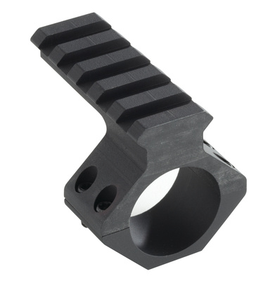 Scope Mounted Picatinny Rail Adapter Matte Black One Inch