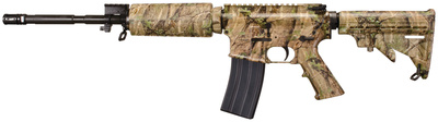 Model SRC - Camo .223 Remington/5.56mm 16 Inch M4 Profile Chrome Lined Barrel A2 Flash Suppressor 6-Position TeleStock TimberTec Hydrographic Camo 30 Round