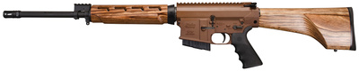Model 308 Hunter .308 Winchester 18 Inch Fluted Medium Profile Barrel A2 Flash Suppressor Coyote Brown Finished Receiver Nutmeg Finish Laminated Hardwood Stock 5 Round