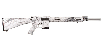 Model Snow Camo VEX-SS .223 Remington 20 Inch Stainless Steel Fluted Barrel No Sights Solid A2 Stock With Snow Camouflage Finish 5 Round