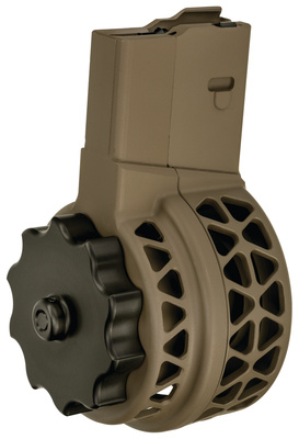 X-25 Skeletonized AR Drum Magazine .308 50 Round Flat Dark Earth