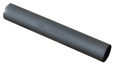 Sidewinder Pistol Silencer .45 ACP 7.8 Inch Overall Length 16x1 Left Hand Thread Attachment Black Hardcoat Anodized - All NFA Rules Apply