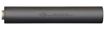 Sidewinder Pistol Silencer 9mm 7.8 Inch Overall Length 13.5x1 Left Hand Thread Attachment Black Hardcoat Anodized - All NFA Rules Apply