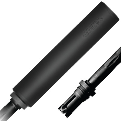 Titanium Ultra Light Black Tactical .30 Caliber Suppressor 7.625 Inches Cerakote Black Finish 5/8-24 TPI - All NFA Rules Apply