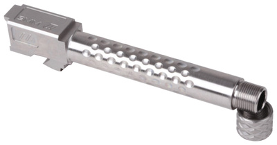 Dimpled Match Grade Threaded Barrel 1/2x28 TPI for Glock 19 9mm 4.49 Inch Barrel Stainless Steel Finish