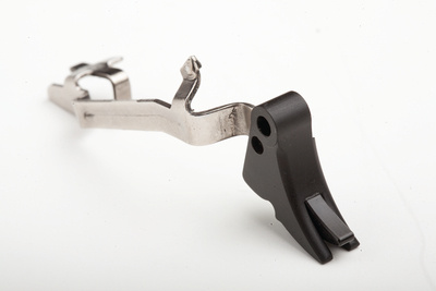 Duty Trigger with Trigger Bar Fits all Glock 10mm and .45ACP Black Trigger Pad with Black Safety