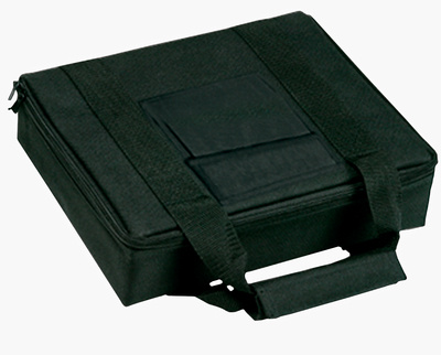 Hard-Sided Nylon Pistol Case with Double-Locking Zipper Black with Black Trim 8x7 Inch