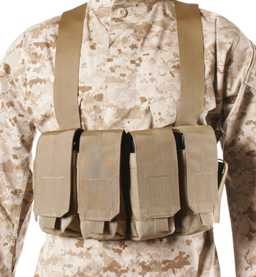 Chest Pouches For AK-47 Magazines Coyote Tan
