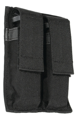 Double Pistol Magazine Pouch Hook and Loop Black