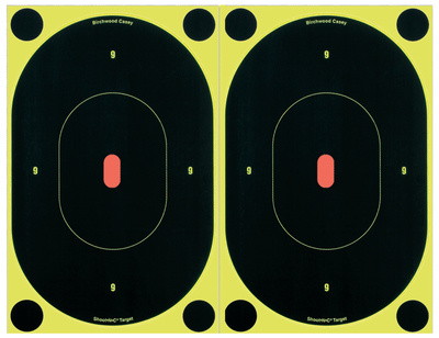 Shoot-N-C 7 Inch Oval Silhouette 60 Targets 240 Pasters