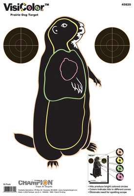 VisiColor Prairiedog Target 10 Per Pack