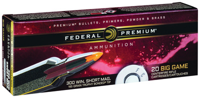 Vital-Shok .300 Winchester Short Magnum 165 Grain Trophy Copper