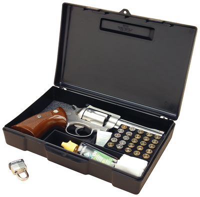 Lockable Handgun Storage Box Black