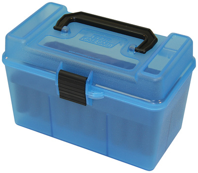H50 Ammunition Box .264 to .458 Winchester Magnum Blue