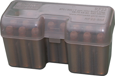 Flip-top Ammo Box .338 Remington UM & .416 Rigby Smoke
