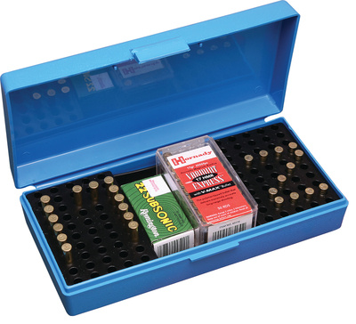 SB-200 Small Bore Ammo Box .22 Blue Holds 200 Rounds