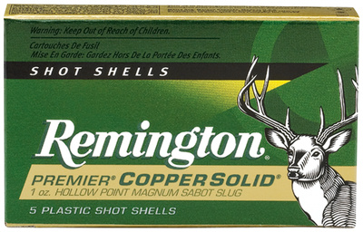 Premier Copper 12 Gauge 3 Inch 1550 FPS 1 Ounce Copper Solid Hollow Point Sabot Slugs