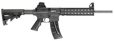 M&P 15-22 .22 Long Rifle 16 Inch Barrel Adjustable Sights Fixed Stock Black 10 Round State Compliant