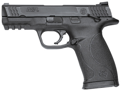 M&P Mid-Size .45 ACP 4 Inch Barrel Black Melonite Finish White Dot Sights Manual Safety 10 Round