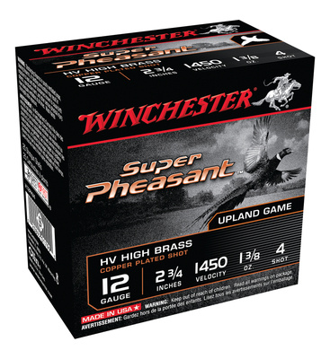 Super-X Pheasant High-Velocity 12 Gauge 2.75 Inch 1.375 Ounce 1450 FPS 4 Shot