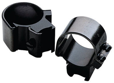 .22 Caliber Ring Mounts For Grooved Receivers 1 Inch High Black
