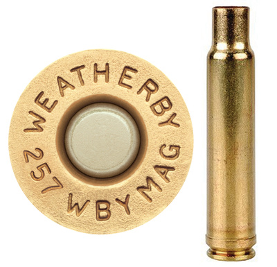 Weatherby Unprimed Brass Cases .257 Weatherby Magnum