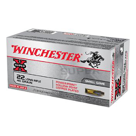 AMMO SUPER-X 22LR HV LEAD HP 50/100