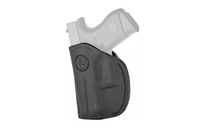 2 Way Holster, Inside Waistband Holster, Size 1, Right Hand, Stealth Black, Leather 2WH-1-SBL-R