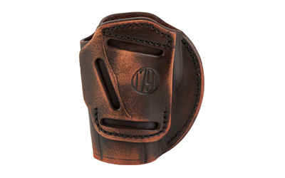 3 Way, Outside Waistband Holster, Size 6, Matte Finish, Leather Construction, Vintage Brown, Ambidextrous 3WH-6-VTG-A