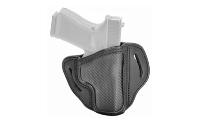 BH2.1, Belt Holster, Right Hand, Carbon Fiber Black, Fits 1911 Officer with Rail / Glock 17, 19, 19x, 23, 25, 26, 27, 28, 29, 30, 32, 33, 45, 48 / FN FNS-9 / Ruger SR9, SR40, SR22 / S&W MP9, MP40, MP40c, Shield, 5903 / Sig Sauer P225-A1, P228, P229, P229