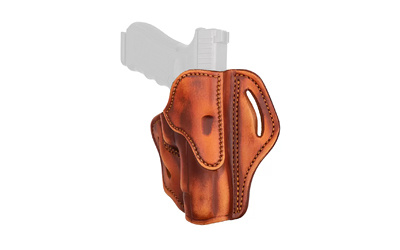 BH2.3 Optic Ready, OWB Belt Holster, Fits Optic Ready Large Frame Railed Pistols, Matte Finish, Vintage Leather, Right Hand OR-BH2.3-VTG-R