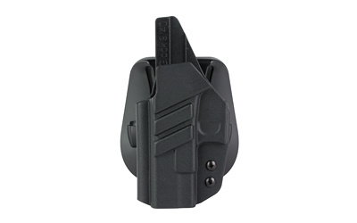 Kydex Paddle, Outside Waistband Holster, Fits Glock 17/19/26, Matte Finish, Kydex Construction, Black, Right Hand TAC-PDH-OWB-GLOCK-BLK-L