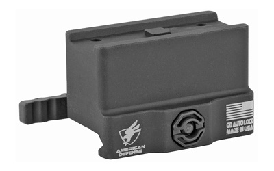 Mount, Fits Aimpoint Micro T-1, Quick Release, Absolute Co-Witness Height, Black Finish, Titanium Lever AD-T1-10-STD-TL
