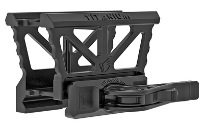 Mount, Fits Aimpoint Micro T-1, Quick Release, Lower 1/3 Co-Witness, Black, Titanium AD-T1-LCO-Ti
