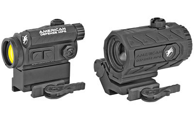 DUO, Red Dot/ Magnifier Combo, 2 MOA Spek, 3x Flik3 Magnifier, T1 Co-Witness Mount, Titanium Levers RD-T1-CO-3X