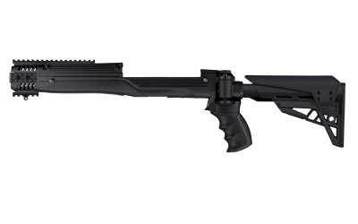 TactLite, Stock, Fits Ruger Mini 14, Six Position Adjustable Side Folding Stock w/ Scorpion Recoil System, Black Finish B.2.10.1210