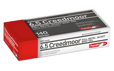 6.5 Creedmoor, 140 Grain, Full Metal Jacket Boat Tail, 20 Round Box 1E650110
