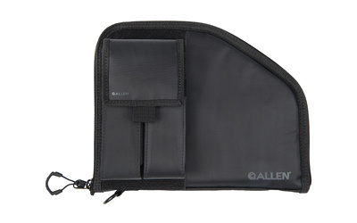 Pistol Case with Mag Pouch, Fullsize, Nylon, Charcoal 79-9
