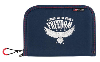 Girls with Guns, Pistol Case, 10", Polyester, Blue 9071