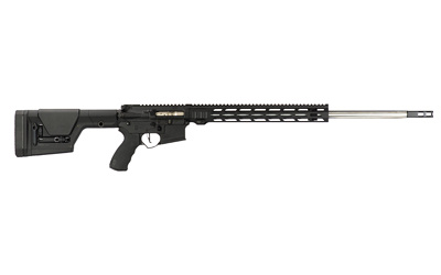 Target 2.0, Semi-Automatic Rifle, AR, 6.5 Grendel, 24" Stainless Steel Barrel, 15" MLOK Handguard, Cerakote Finish, Black, Nickel Boron BCG, Ergo Grip, Magpul PRS Stock, CMC Trigger, 1 Magazine, 24 Rounds RI273