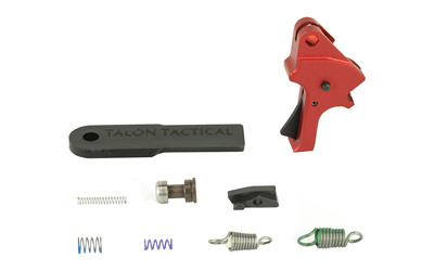 Flat-Faced Forward Set Sear & Trigger Kit, Red, Works With All Smith & Wesson M&P Pistols In All Centerfire Calibers And Configurations. Does Not Function In The M&P M2.0, M&P Shield, BodyGuard, 22 Or 22 Compact Pistols. 100-055
